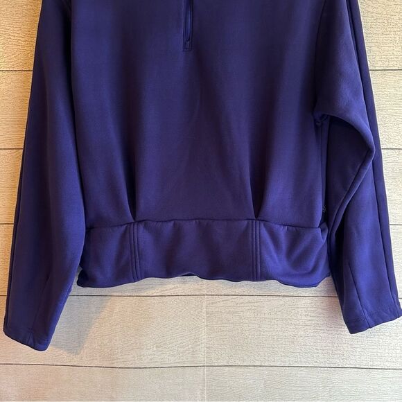 Athleta Altitude Polartec Half-Zip Sweatshirt Noble Blue M - Picture 6 of 12